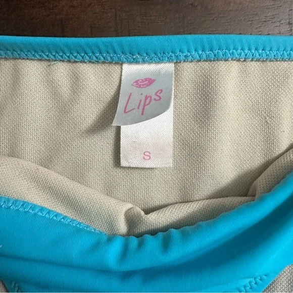 VINTAGE Y2K Luxury-Look Gold Metal Detail Swim Bottoms S - Picture 4 of 8